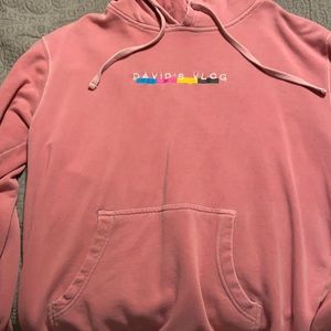 David’s vlog hoodie